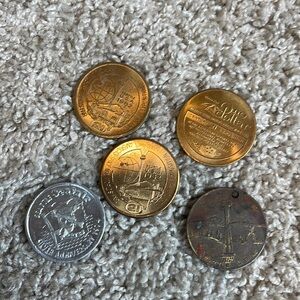 Vintage 1962 Seattle worlds fair in Seafair, 1974 coins tokens